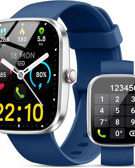 Fempoin Smart Watch, 1.96" HD SmartWatch, Touch Screen Answer/Make Call, IP68 Waterproof 105+ Sport Fitness Tracker, Activity Tracker with Sleep Monitor/Heart Rate/Pedometer/SpO2 for Android iOS