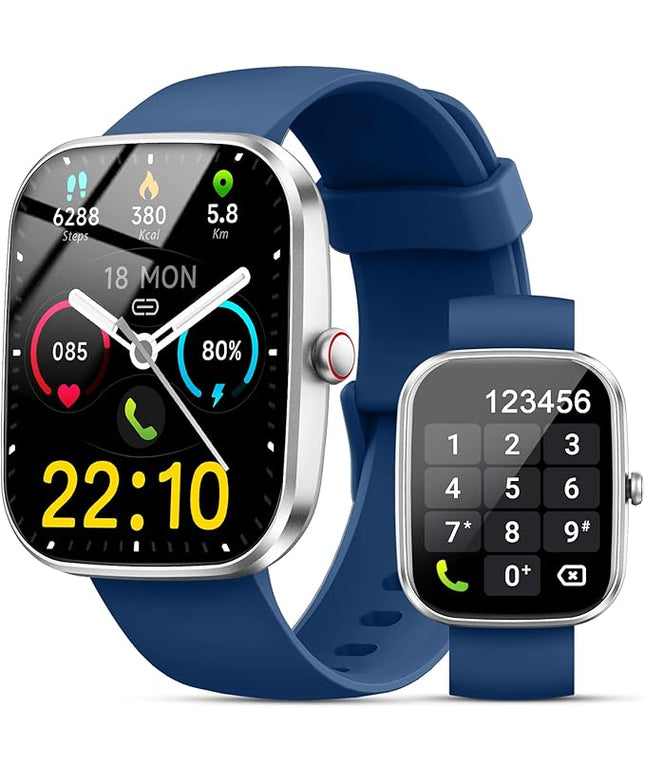 Fempoin Smart Watch, 1.96" HD SmartWatch, Touch Screen Answer/Make Call, IP68 Waterproof 105+ Sport Fitness Tracker, Activity Tracker with Sleep Monitor/Heart Rate/Pedometer/SpO2 for Android iOS