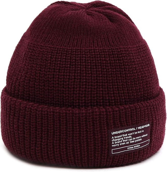 UNDERCONTROL Winter Trawler Fisherman Beanie Men Women Unisex Stylish Plain Docker Skull Hat Roll up Watch Cap Color Pack