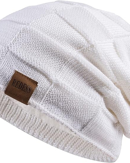 REDESS Beanie Hat for Men and Women Winter Warm Hats Knit Slouchy Thick Skull Cap
