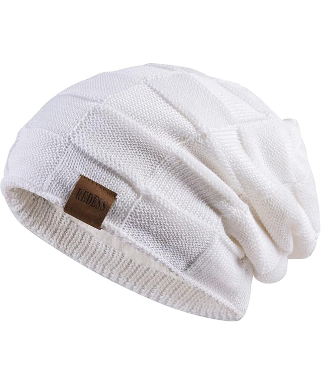 REDESS Beanie Hat for Men and Women Winter Warm Hats Knit Slouchy Thick Skull Cap