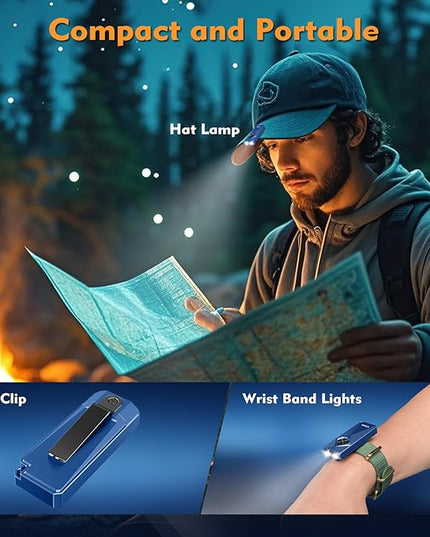 VTIGER K1 Keychain Flashlights, 800 Lumens Portable Flat Little Light,USB Rechargeable Mini Pocket EDC Flashlight with Clip,Compact LED Keyring Lights with Magnet for Everyday Carry,Camping,Emergency