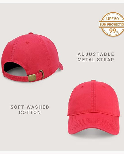 CHOK.LIDS Everyday Premium Dad Hat Unisex Cotton Baseball Cap for Men and Women Adjustable Lightweight Polo Style Curved Brim