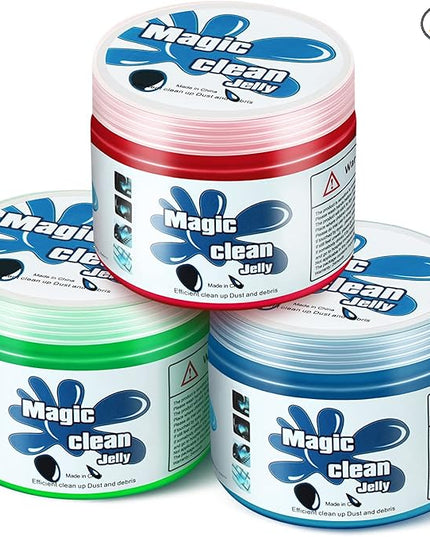 DNA MOTORING 3 Pack Car Cleaning Gels Auto Detailing Tools Cleaning Putty Car Interior Cleaner, Car Jelly Cleaner, Keyboard Cleaner, Car Cleaning Supplies Car Gifts for Men Women, TOOLS-00149