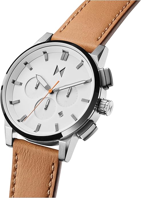 MVMT Chrono II Men’s Chronograph Watch – Ceramic Bracelet, Water Resistant, Minimalist Timepiece, Gift for Him