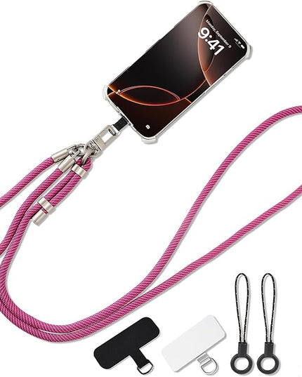 3-in-1 Adjustable Phone Lanyard Crossbody Cell Phone Neck Strap Universal Mobile Wrist Lanyard