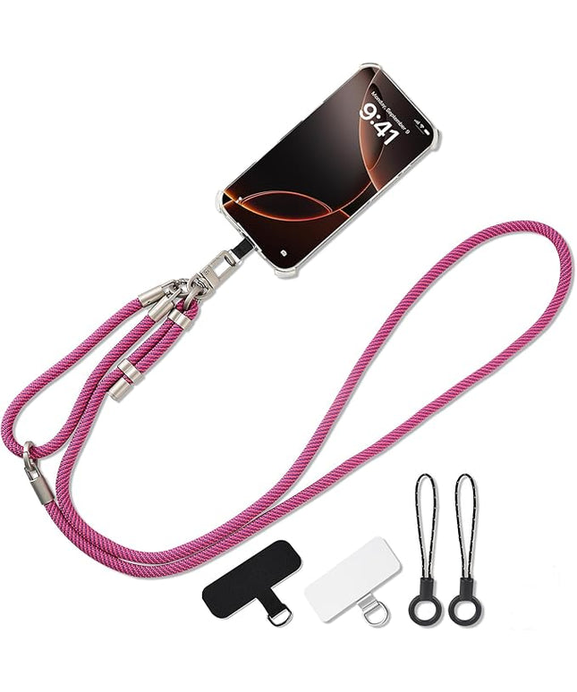 3-in-1 Adjustable Phone Lanyard Crossbody Cell Phone Neck Strap Universal Mobile Wrist Lanyard
