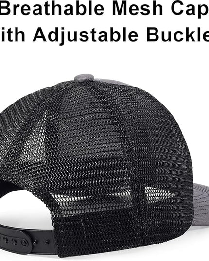 kozinu Unisex Trucker Hats Blank Mesh Snapback Hats Sport Plain Baseball Caps Adjustable Fitted Hat