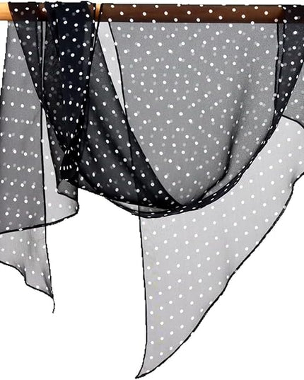JERLA Women 100% Mulberry silk Scarf Long Large Lightweight Scarves Fashion Women Soft polka dot Print Neckerchief