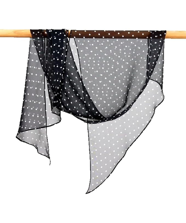JERLA Women 100% Mulberry silk Scarf Long Large Lightweight Scarves Fashion Women Soft polka dot Print Neckerchief