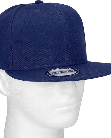 Classic Snapback Hat Cap Hip Hop Style Flat Bill Blank Solid Color Adjustable Size