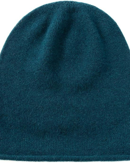 Villand 100% Cashmere Slouchy Beanie Hat for Women, Knitted Ladies Soft Warm Cashmere Skull Beanies Cap