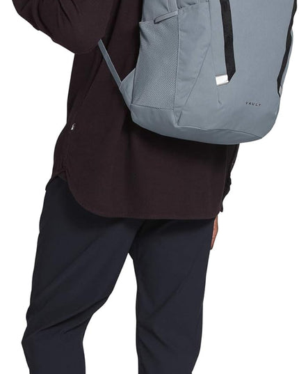 THE NORTH FACE Vault Everyday Laptop Backpack | Commuter Travel Bag with Water-Repellent Finish, Spacious Main Compartment, Mid Grey Dark Heather/TNF Black, OS