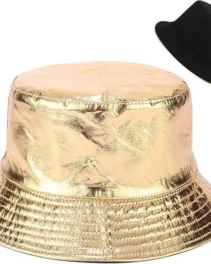 Malaxlx Unisex Bucket Hat Beach Sun Hat Aesthetic Fishing Hat for Men Women Teens, Reversible Double-Side-Wear