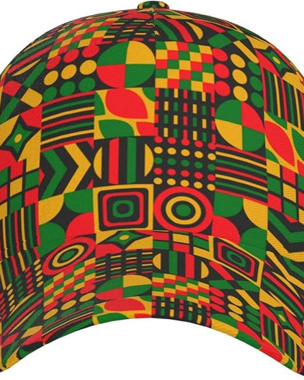 African Ethnic Tribal Style Baseball Cap for Men Women, Fashion Adjustable African Hat Casual Trucker Hats Sun Caps