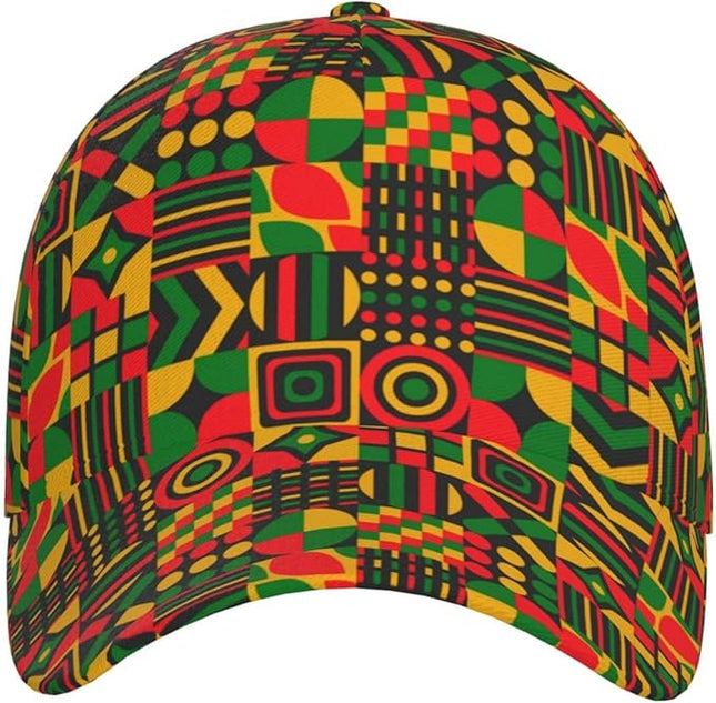 African Ethnic Tribal Style Baseball Cap for Men Women, Fashion Adjustable African Hat Casual Trucker Hats Sun Caps