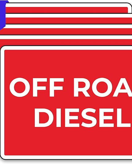 5 x Off Road Diesel Label Decal, 10 x 7 inch Vinyl for Fuel Sticker | Diesel Brothers Decal Self-adhesive, UV-resistant, Water-proof Decals