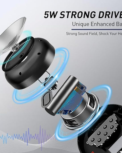 Shower Radio Speaker with Bluetooth 5.0, AGPTEK Waterproof Wireless Bathroom FM with Suction Cup 12H Long Playback Time, Lanyard, LCD Screen Display, Handsfree Calling, Storage Card Playback (Black)