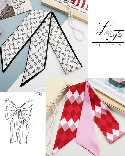 Purse Scarf Handbags For Women Skinny Hair Neck Accessories Scarves With Bag Scarfs Handle Fashion Lightweight