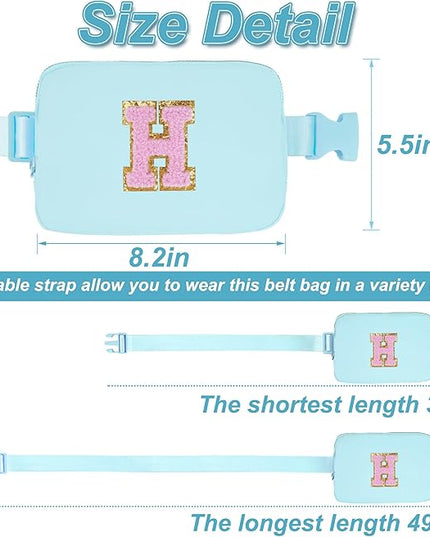 Uygafly Birthday Gifts for 6 7 8 9 10 11 12 13 Year Old Girls,Belt Bag for Women Girls Fanny Pack Crossbody Bags for Kids,Fashion Waist Packs Cute Teen Trendy Stuff Travel Essentials | Blue,H