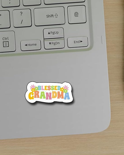 (3Pcs) Blessed Grandma Sticker, Decal Gifts Mom Decorate Books Laptop Phone Water Bottles Kindles Stickers Tumbler Sticker Waterproof Vinyl Decorate Sticker 3" Inch