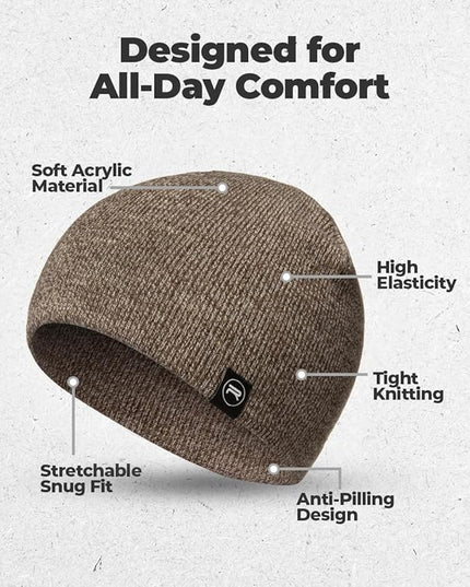 Original Beanie Cap - Soft Knit Beanie Hat - Warm and Durable