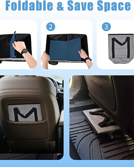 Smof Car Organizer- Car Seat Organizer for Front Seat Back Seat Between Seats, Foldable Car Storage Organizer for Kids Adults with Multi-Pockets-Car Organizers Backseat with Detachable Divider-Gray