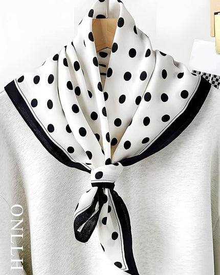 100% Mulberry Silk Scarf for Women Hair Lightweight Square Neckerchief Wrap For Head Scarves 21"