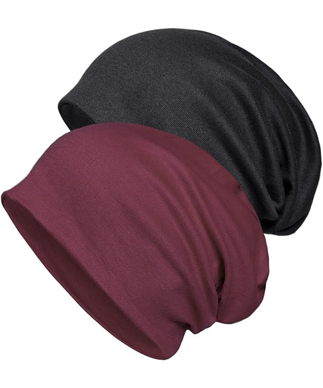 Senker Fashion Slouchy Beanie Hats for Women Men, Chemo Headwear Cotton Beanies Soft Lightweight Chemo Skull Cap Elastic