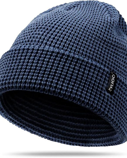 Zylioo XXL Oversize Waffle Knit Beanie,Large Winter Warm Hats for Men Women, Durable Premium Toboggan Hat for Big Heads