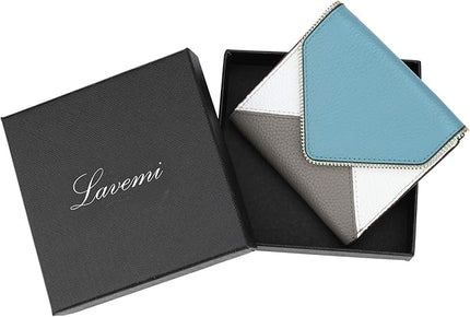 Lavemi Ultra Thin Small Compact Leather Womens Girls Wallets RFID Blocking Credit Card Holder for Women