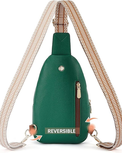 BOSTANTEN Small Sling Bag for Women Leather Crossbody Bags Fanny Pack Chest Bag for Travel