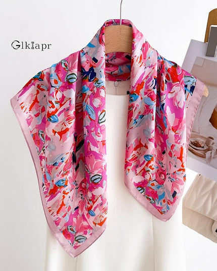 Satin Bandana Headscarf for Women Silky Hair Scarves for Fashion Lightweight