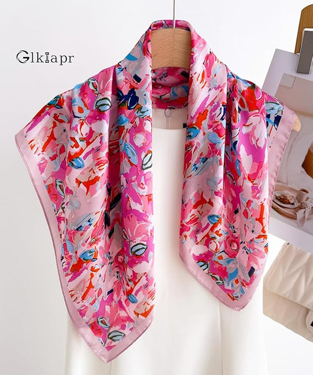 Satin Bandana Headscarf for Women Silky Hair Scarves for Fashion Lightweight