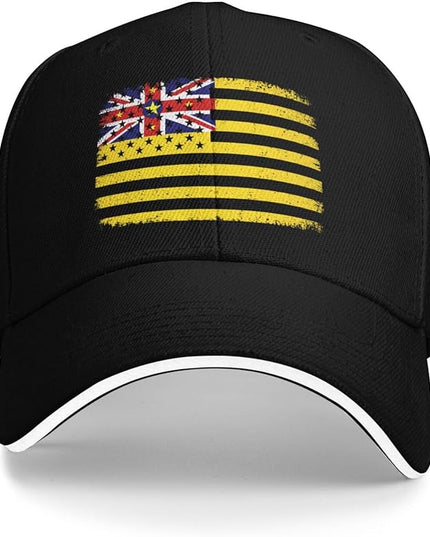 Unisex Baseball Cap Trucker Dad Hat for Men Women Adjustable Outdoors Sun hat Black