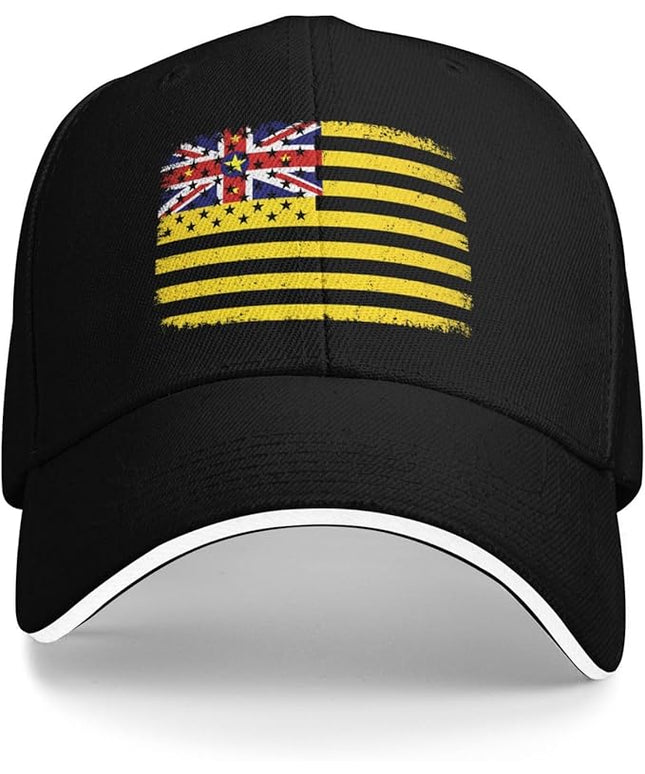 Unisex Baseball Cap Trucker Dad Hat for Men Women Adjustable Outdoors Sun hat Black