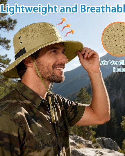 Cooling Sun Bucket Hat for Men Women Fishing Beach Safari Hats for Golf Hiking Hunting Outdoor UPF 50+