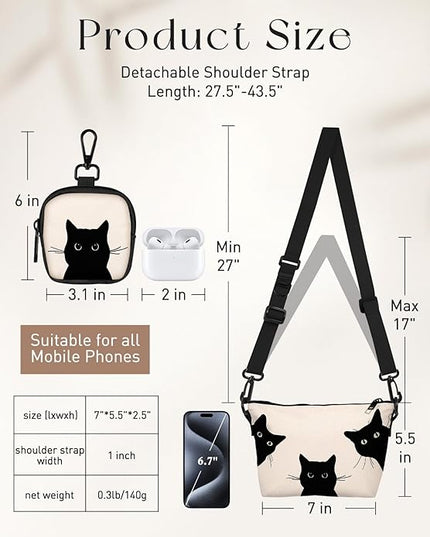 Cute Crossbody Bags for Women - Fashion Design Small Cross Body Bag Cell Phone Purse Wallet Shoulder for Girls