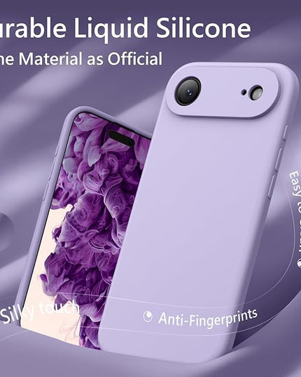 FireNova Magnetic for iPhone Air Case, Compatible with MagSafe, [Integrated Silicone Camera Control Button] [Camera Protection] Microfiber Lining Phone Case for iPhone 17 Air, 6.5", Clove Purple