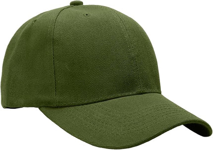 Falari Wholesale Bulk Lot 12-Pack Baseball Cap Adjustable Size Plain Blank Solid Color