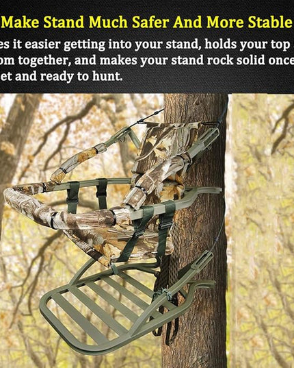 Boaton Tree Stand Stabilizer Straps, Tree Stand Accessories, Hunting Utility Strap For Holding Climbing Tree Stand And Backpack, Hanging Trail Cameras and Holding Gear