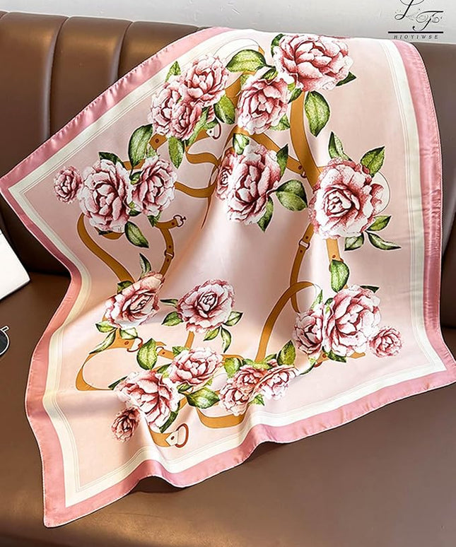 Satin Bandanas Head Scarf For Women Hair Scarves Accessories Lightweight Fashion Wrap Neck Silk Sleeping Headscarf