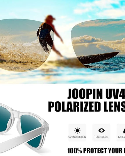 Joopin Square Sunglasses Polarized UV Protection Trendy Designer Sun Glasses Men Women