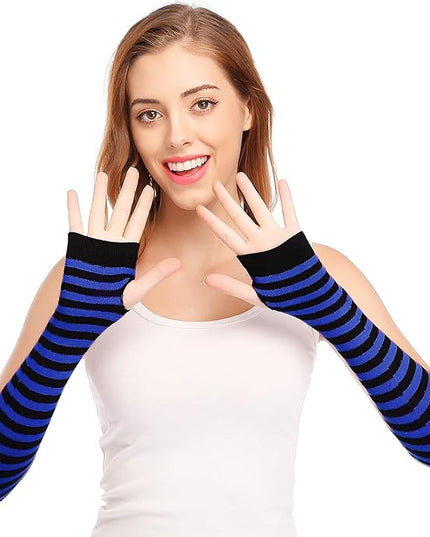 Bienvenu Punk Gothic Rock Long Arm Warmer Fingerless Gloves