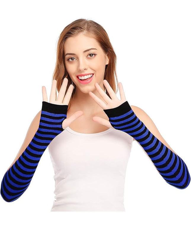 Bienvenu Punk Gothic Rock Long Arm Warmer Fingerless Gloves
