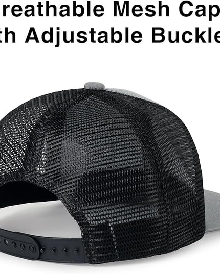 kozinu Unisex Trucker Hats Blank Mesh Snapback Hats Sport Plain Baseball Caps Adjustable Fitted Hat