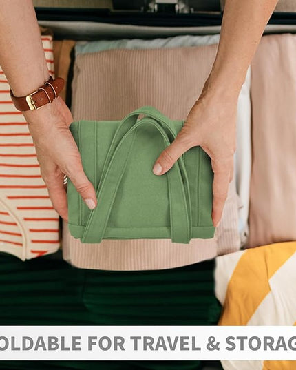 HOMESPON Large Canvas Tote Bag for Women Everything Bag with Pockets and Laptop Sleeve