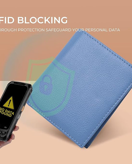 Bveyzi Ultra Slim Small RFID Wallet for Women, Leather Tiny Thin Bifold Pocket Ladies Wallet