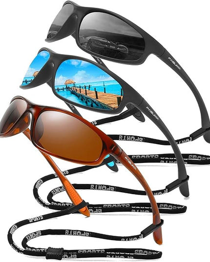 FAGUMA Polarized Sports Sunglasses For Men Cycling Driving Fishing UV400 Protection