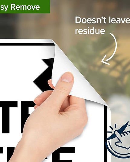 Site Office Up Right Arrow Sign, 10x7 Inches, 4 Mil Vinyl Decal Stickers Weather Resistant, Made in USA by My Sign Center